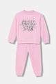 Guess dres bawełniany niemowlęcy 2-pack bawełna różowy A6RG03.KA6R4.PPY2