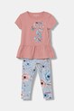 Guess komplet niemowlęcy z elastanem różowy A6RG09.K6YW4.PPY2