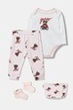 Guess komplet niemowlęcy wzorzyste różowy H6RW03.KA6W4.PPY2.G