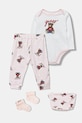 Guess komplet niemowlęcy wzorzyste różowy H6RW03.KA6W4.PPY2.G