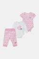 Guess komplet niemowlęcy wzorzyste różowy S6RG04.KA6W4.PPY2