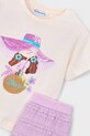Dziewczynka Mayoral komplet bawełniany dziecięcy 3231.6M.Mini.PPY2 fioletowy