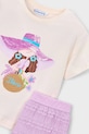 Dziewczynka Mayoral komplet bawełniany dziecięcy 3231.6M.Mini.PPY2 fioletowy