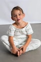 Mayoral komplet z domieszką lnu dziecięcy dzianina biały 3593.6B.Mini.PPY2