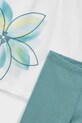 Dziewczynka Mayoral komplet bawełniany dziecięcy 3723.6A.Mini.PPY2 turkusowy