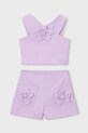 Mayoral komplet dziecięcy tkanina fioletowy 3948.6D.Mini.PPY2