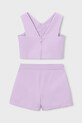 Mayoral komplet dziecięcy 3948.6D.Mini.PPY2 fioletowy SS26