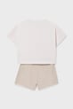Mayoral komplet dziecięcy 6209.8E.Junior.PPY2 beżowy SS26