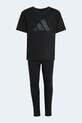 Παιδικό βαμβακερό σετ adidas KB6991 μαύρο SS26