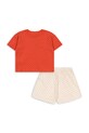 Dziewczynka Konges Sløjd komplet bawełniany dziecięcy FAMO BOX FIT SET GOTS KS104802.PPY2 czerwony