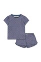 Konges Sløjd komplet bawełniany dziecięcy FAMO FRILL SET GOTS nadruk turkusowy KS104803.PPY2