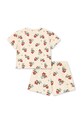 Konges Sløjd komplet bawełniany dziecięcy LIN TEE SET GOTS KS104935.PPY2 beżowy SS26