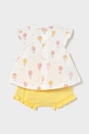 Mayoral Newborn komplet bawełniany niemowlęcy 1288.2F.Newborn.PPY2 żółty SS26