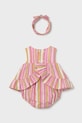 Βρεφικό βαμβακερό σετ Mayoral Newborn 1290.2S.Newborn.PPY2 ροζ SS26