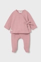 Βρεφικό βαμβακερό σετ Mayoral Newborn βαμβάκι ροζ 1595.2J.Newborn.PPY2