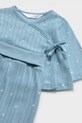 Fete Mayoral Newborn set de bumbac pentru bebeluși 1595.2J.Newborn.PPY2 albastru
