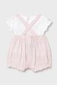 Σετ μωρού Mayoral Newborn 1638.2D.Newborn.PPY2 ροζ SS26