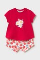 Detská bavlnená súprava Mayoral Newborn 1641.2K.Newborn.PPY2 červená SS26