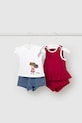 Σετ μωρού Mayoral Newborn 2-pack απλικέ κόκκινο 1643.2T.Newborn.PPY2