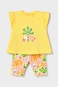 Mayoral Newborn compleu bebe cu modele galben 1734.2K.Newborn.PPY2