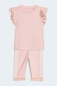 adidas Originals komplet niemowlęcy z bawełną różowy KC6799