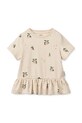 Liewood set quotidiano per bambini in cotone Ilford Set with Frills LW20472.PPY2 beige SS26