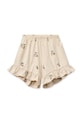 BIMBA Liewood set quotidiano per bambini in cotone Ilford Set with Frills LW20472.PPY2 beige