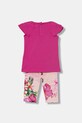 Guess komplet codzienny niemowlęcy bawełniany z elastanem A6GG05.K6YW4.PPY2.M różowy SS26