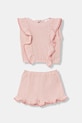 Jamiks komplet bawełniany dziecięcy NOKKA bawełna różowy NOKKA.org.Komp.JLI026.G