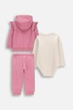 Coccodrillo tepláková súprava dojčenská bavlnená WC6117407XXG ružová SS26