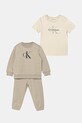 Komplet trenirke za bebe Calvin Klein Jeans print bež IN0IN00336.PPY2