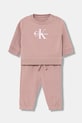 Calvin Klein Jeans dres dziecięcy z elastanem różowy IN0IN00353.PPY2