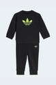 adidas Originals dres niemowlęcy dzianina czarny KD1046