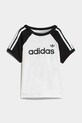 adidas Originals komplet bawełniany dziecięcy KD1055 biały SS26