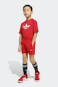 adidas Originals komplet bawełniany dziecięcy nadruk czerwony KD5762