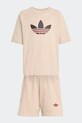 adidas Originals komplet bawełniany dziecięcy KD5764 beżowy SS26