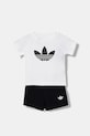 adidas Originals compleu pentru copii, cu bumbac alb KH2884