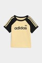 adidas Originals komplet bawełniany niemowlęcy KD1056 żółty SS26