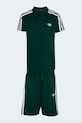 Dětská bavlněná souprava adidas Originals KD5781 zelená SS26