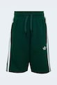 Dětská bavlněná souprava adidas Originals zelená KD5781