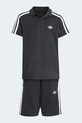 Dětská bavlněná souprava adidas Originals KD5782 černá SS26