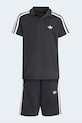 Dětská bavlněná souprava adidas Originals KD5782 černá SS26