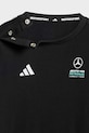 Chlapec Detská bavlnená tepláková súprava adidas Performance MERCEDES KE5933 čierna