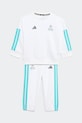 Dětská tepláková souprava s bavlnou adidas Performance MERCEDES pletenina bílá KE5934