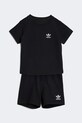 adidas Originals komplet bawełniany dziecięcy bawełna czarny KC8040