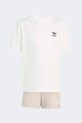 adidas Originals komplet bawełniany dziecięcy KE2342 biały SS26