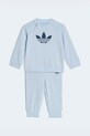 adidas Originals спортивный костюм для детей с хлопком голубой KD1042