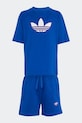 Дитячий бавовняний комплект adidas Originals KD5763 темно-синій SS26