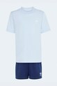 adidas Originals komplet bawełniany dziecięcy KE2341 niebieski SS26