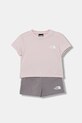 The North Face komplet codzienny niemowlęcy BABY 24/7 SET różowy NF0A8FYRMC11